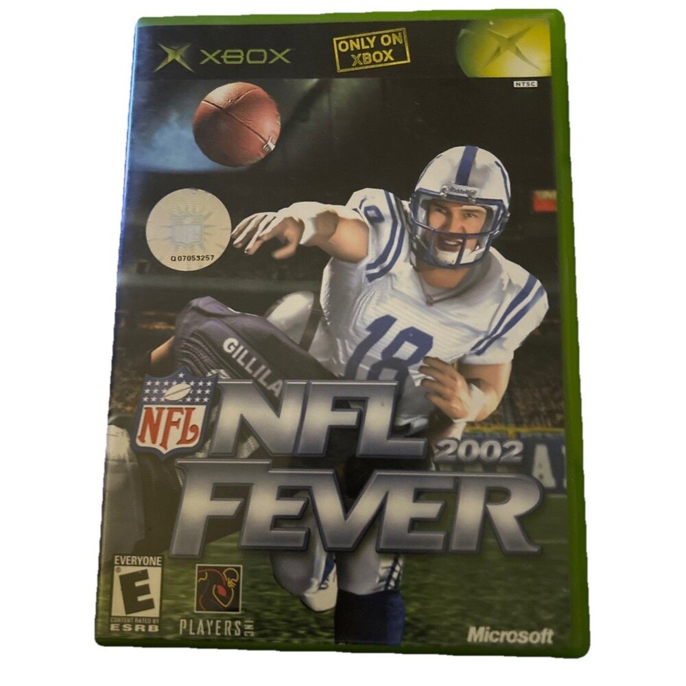 Microsoft Xbox NFL Fever 2002 Game CIB Complete Mint Disc Insert 2001 *READ*